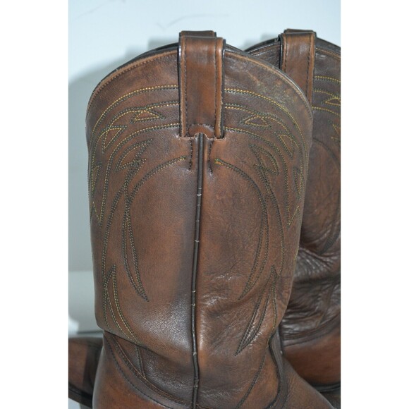 Frye Bruce Pull On 3487688 Dark Brown Men’s Cowboy Western Leather Boot Sz 10 B - Picture 12 of 16